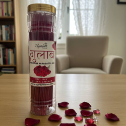 Premium Gulab Agarbatti Jar – Long Lasting Rose Incense Sticks (200g)
