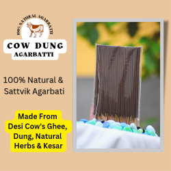 Pure Cow Dung Agarbatti – 1Kg | 100% Natural, Sattvic, Eco-Friendly Incense
